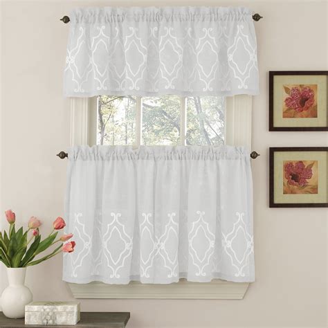 white tier curtains